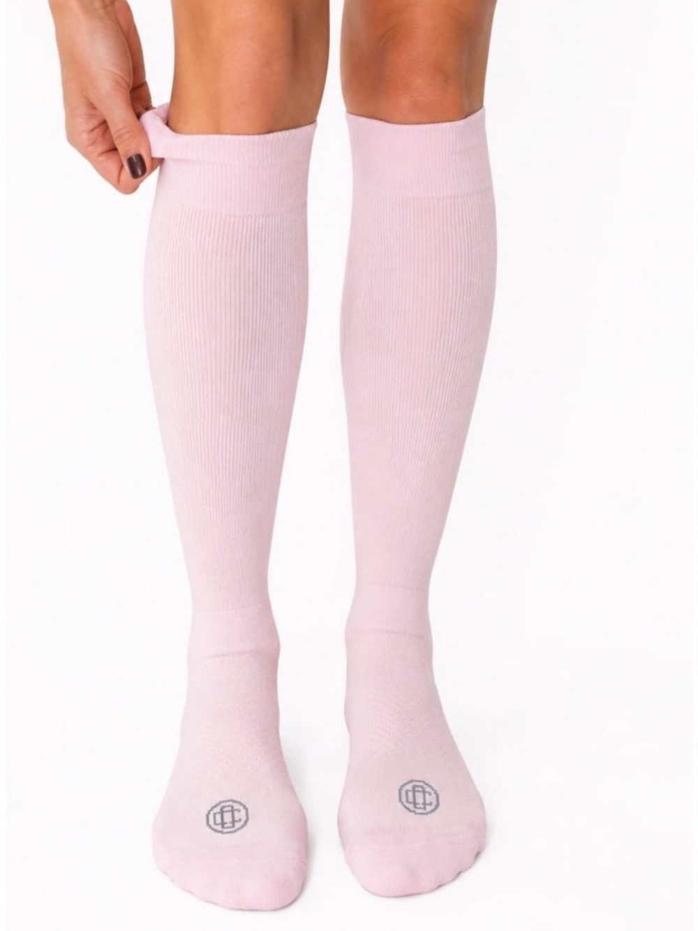 Women’s Knee-High Socks by — Light Pink